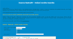 Desktop Screenshot of inzerce.sestra.in